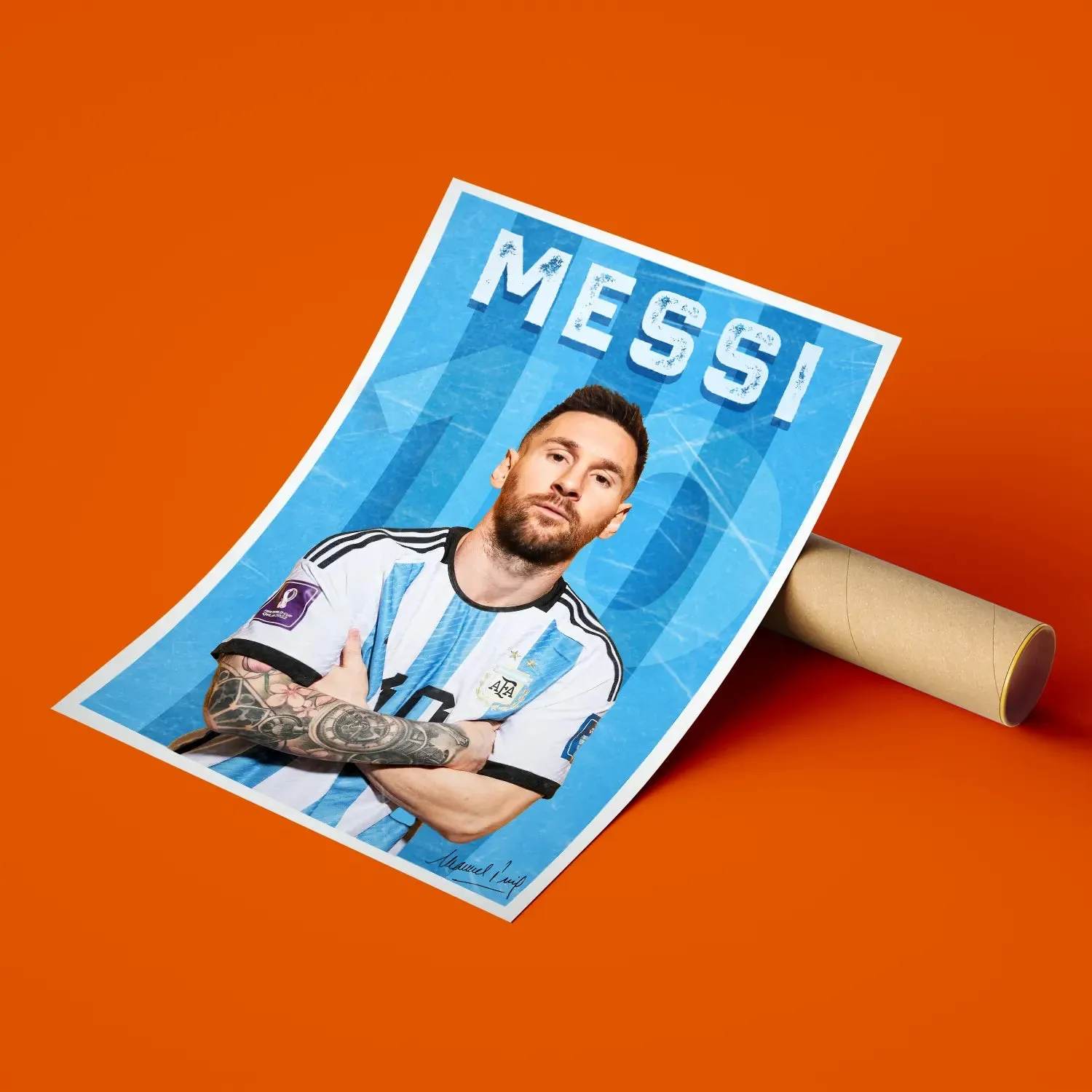 Footballer Messi Artwork