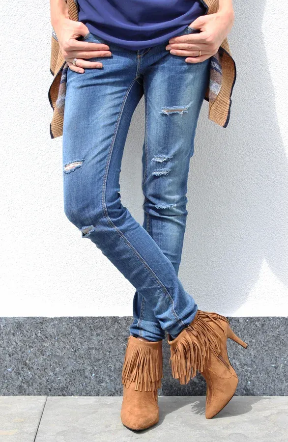 Fringe Booties Cognac 2.0