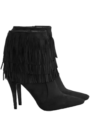 Fringe Booties Zwart 2.0