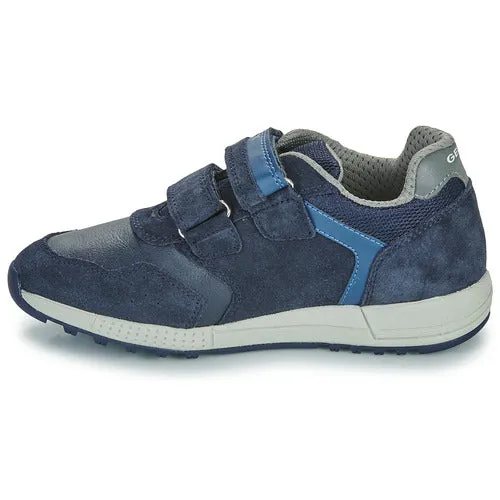 Geox Alben Boys Velcro Shoe Navy/White Dk.gray