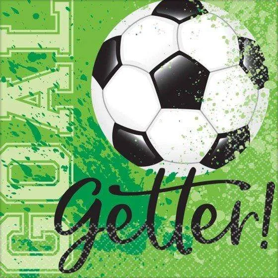 Goal Getter Soccer Beverage Napkins 36pk