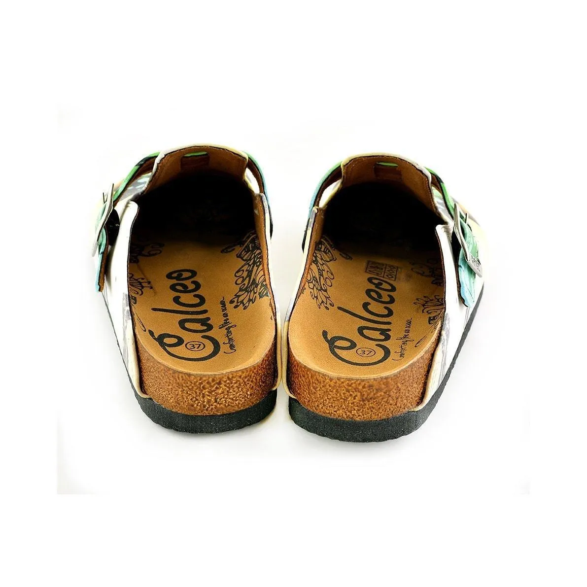 Green Butterfly Clogs WCAL344