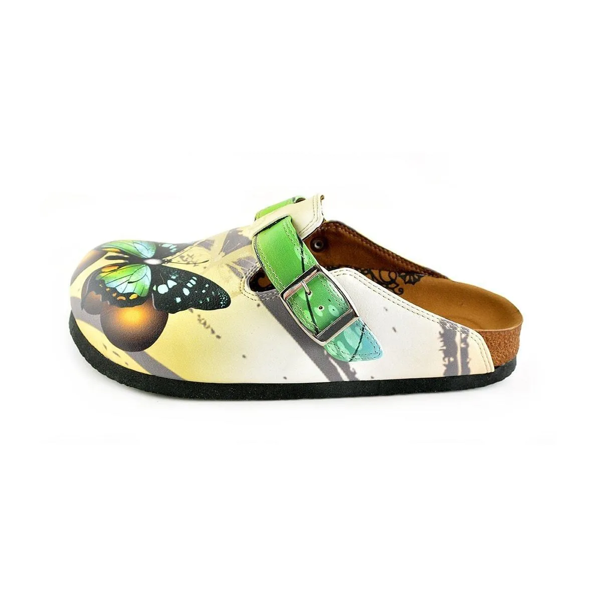 Green Butterfly Clogs WCAL344