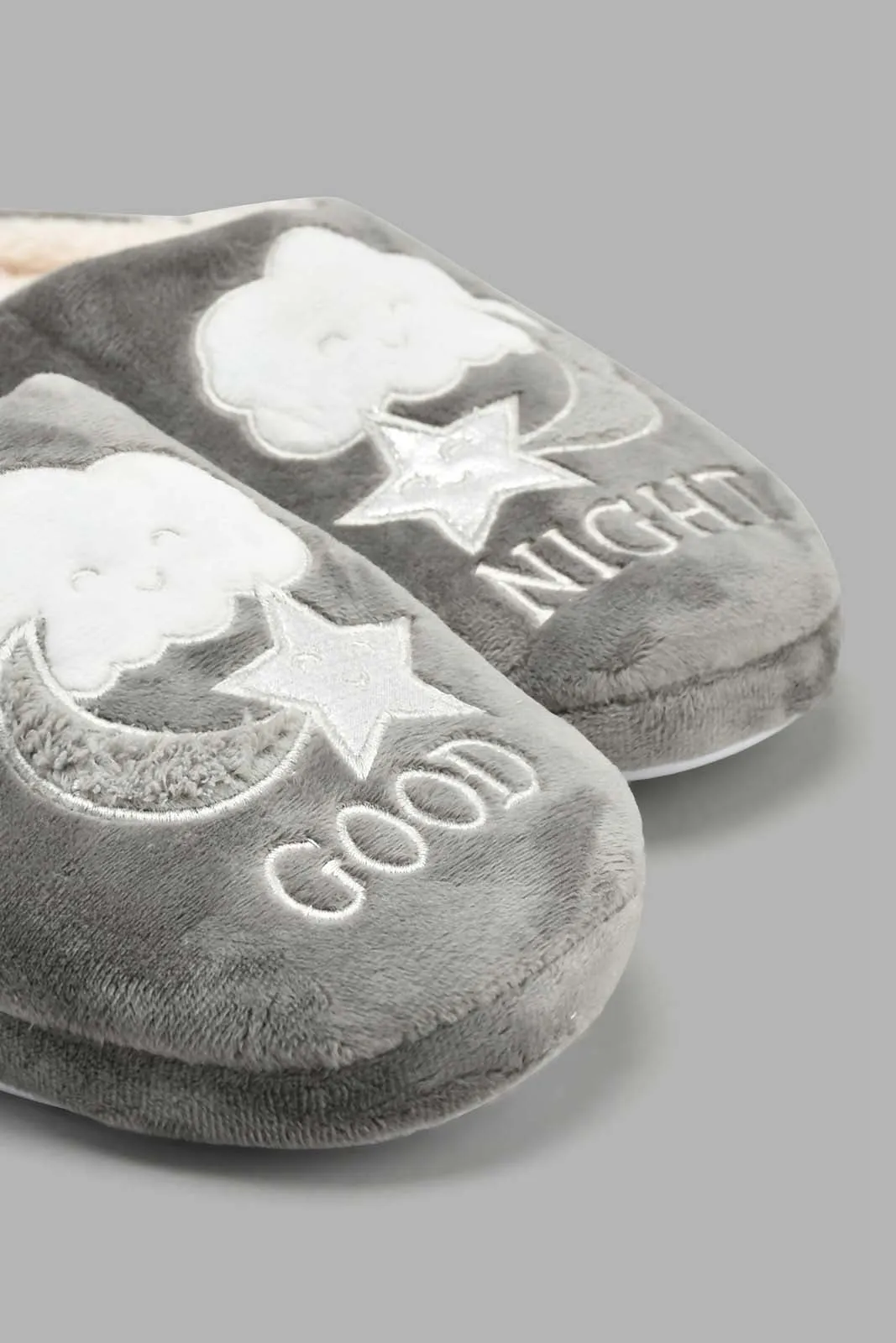 Grey Goodnight Slipper