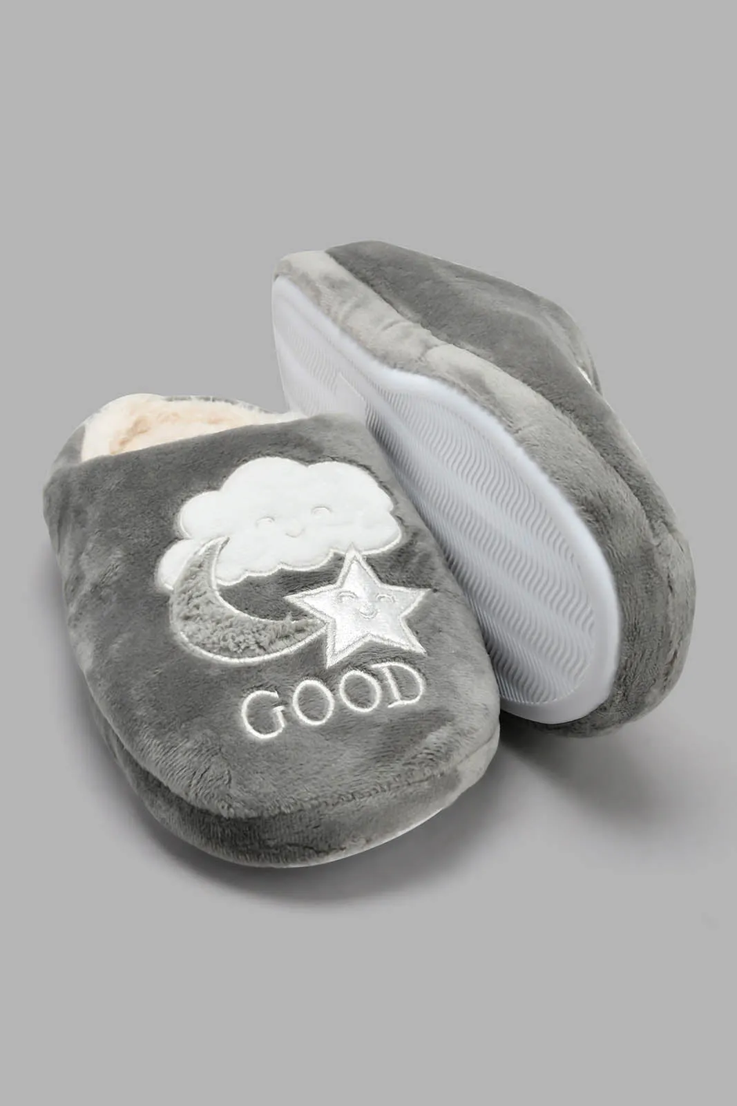 Grey Goodnight Slipper