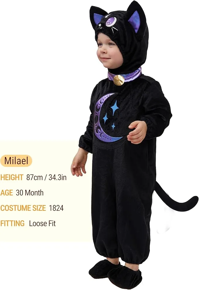 Halloween Unisex Baby Black Cat Costume