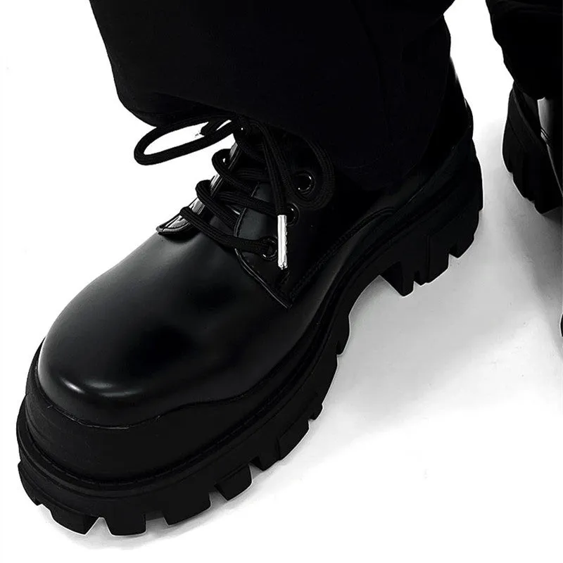 Halloy™ High-end Black Elevated Leather Shoes