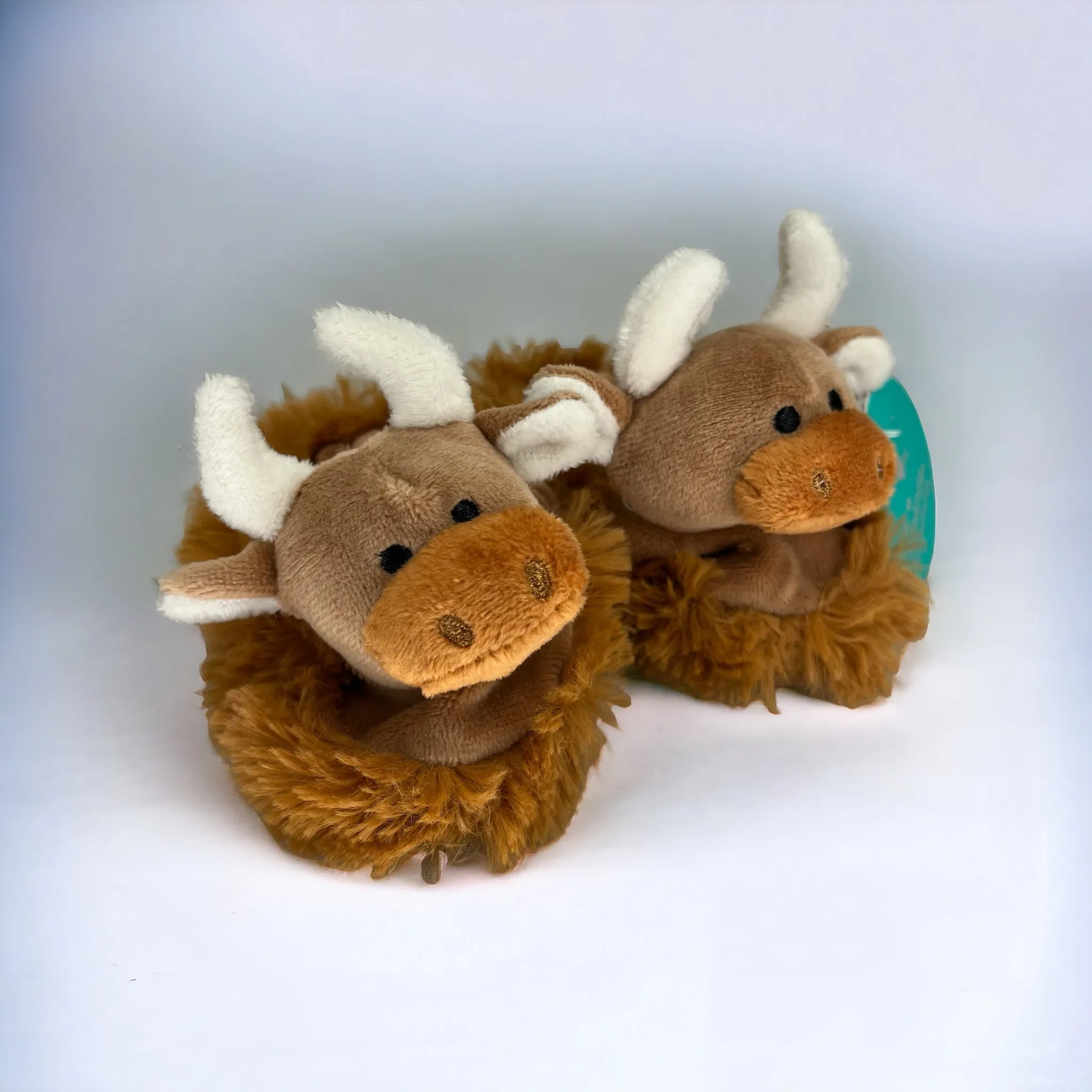 Highland Cow Baby Soft Slippers, Gift for New Born Baby, Baby Shower Gift, Cow Animal Lovers Gift, Baby Birthday Gift, Gift for Mum to Be