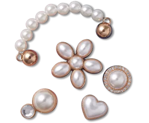 Jibbitz Dainty Pearl Jewelry - 5 pack