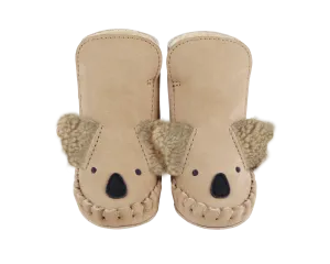 Kapi Exclusive Booties | Fluffy Koala | Taupe Nubuck