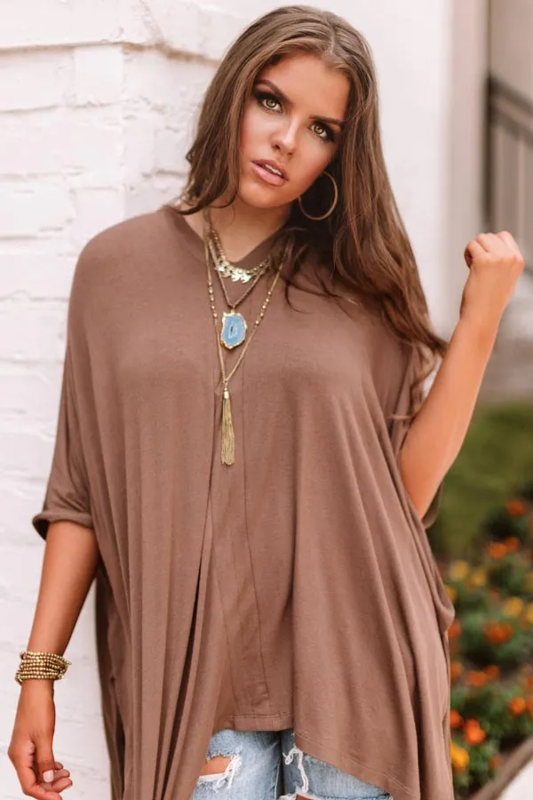 Kisses By Midnight Shift Tunic In Brown