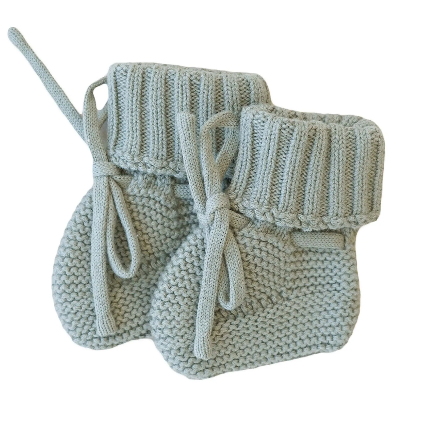 Knit Baby Booties | Smoke