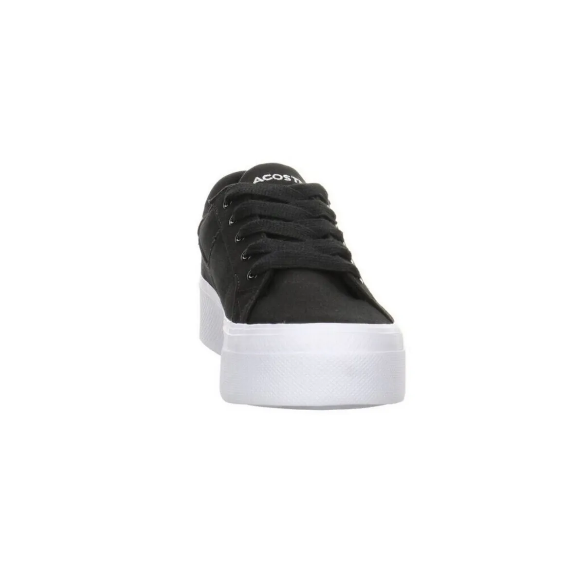 LACOSTE 7-45CFA0012312 ZIANE PLATFORM WMN'S (Medium) Black/White Leather & Synthetic Lifestyle Shoes