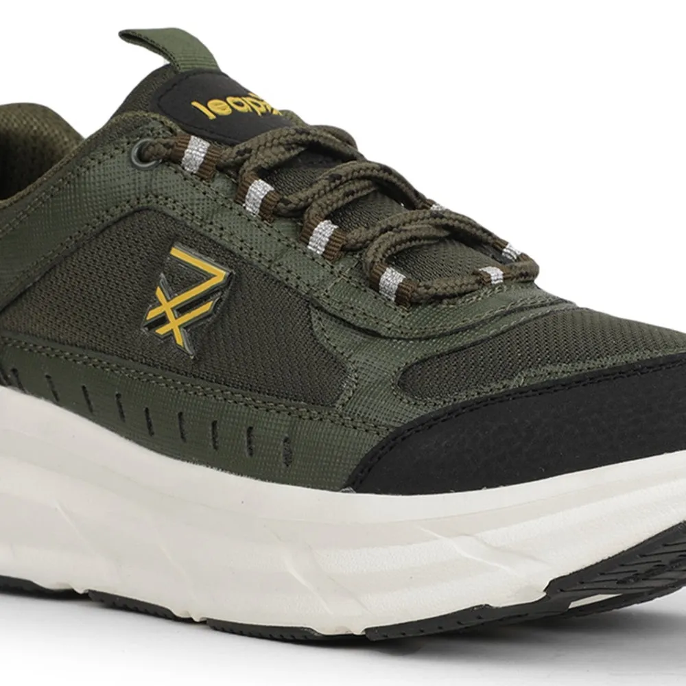 Leap7x Sports Olive Green Running Shoes For Mens MOUNT-E By Liberty