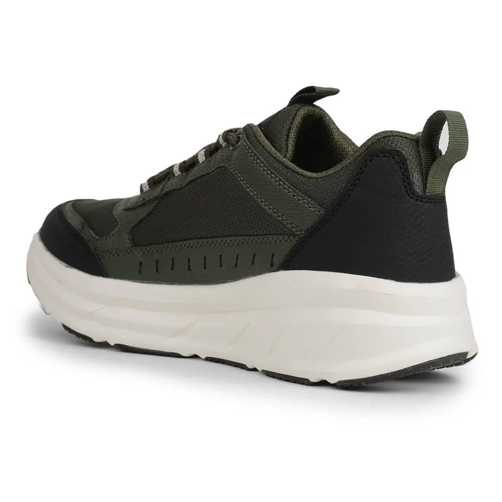 Leap7x Sports Olive Green Running Shoes For Mens MOUNT-E By Liberty