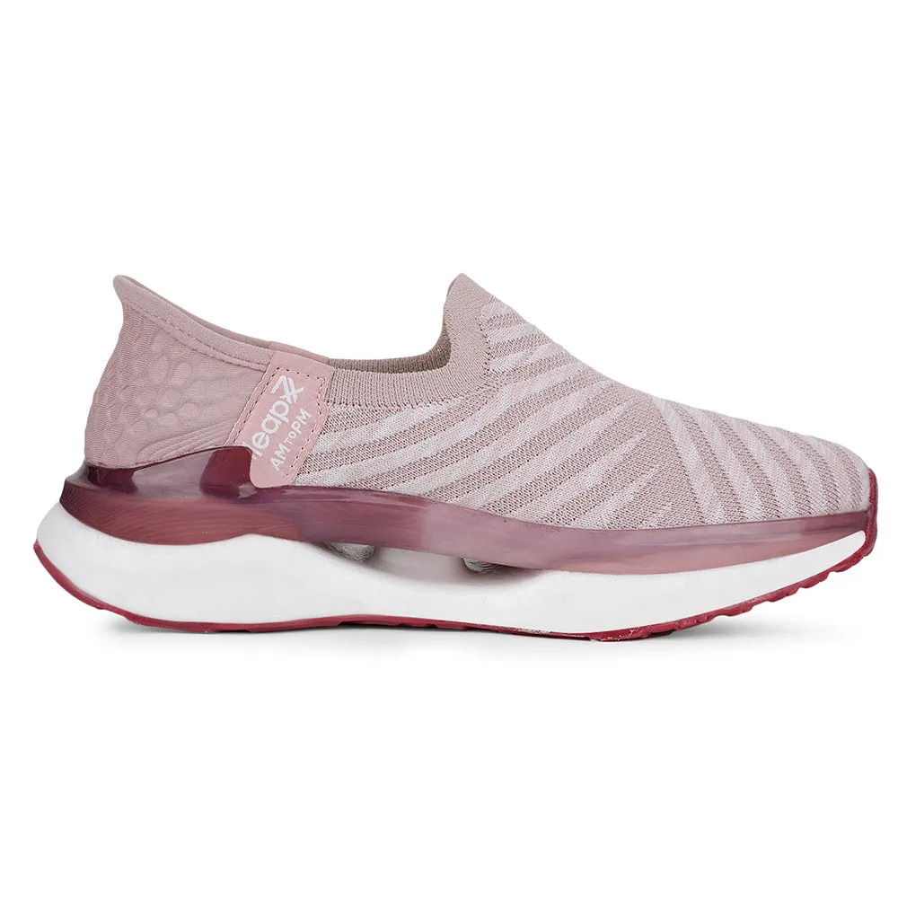 Leap7x Sports Peach Walking Shoes For Women CHELSY-2 By Liberty