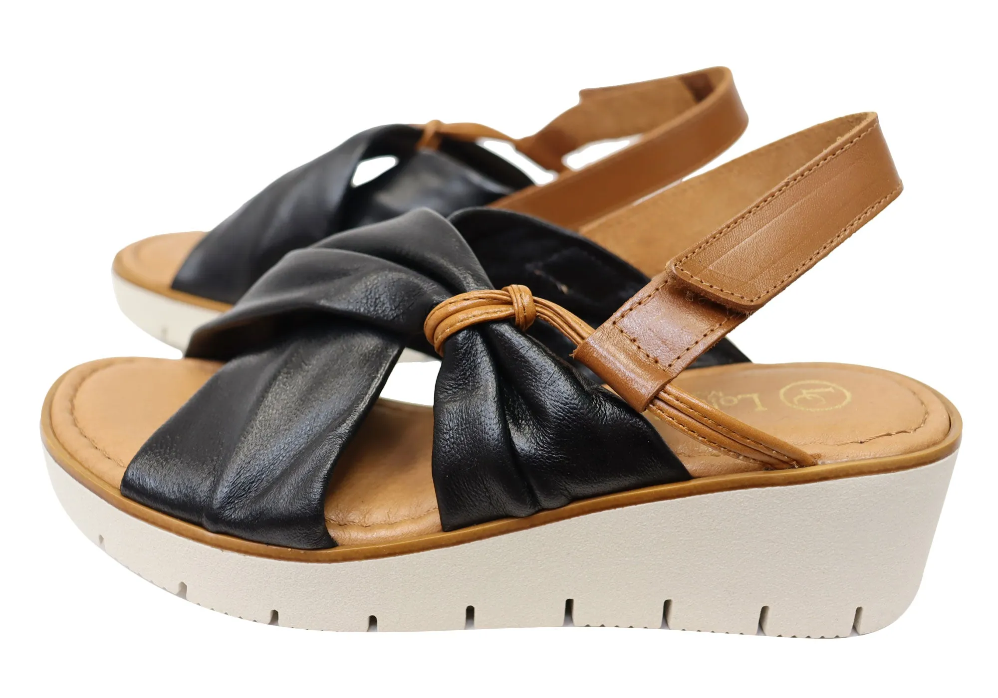 Lola Canales Kara Womens Comfortable Leather Sandals Made In Spain