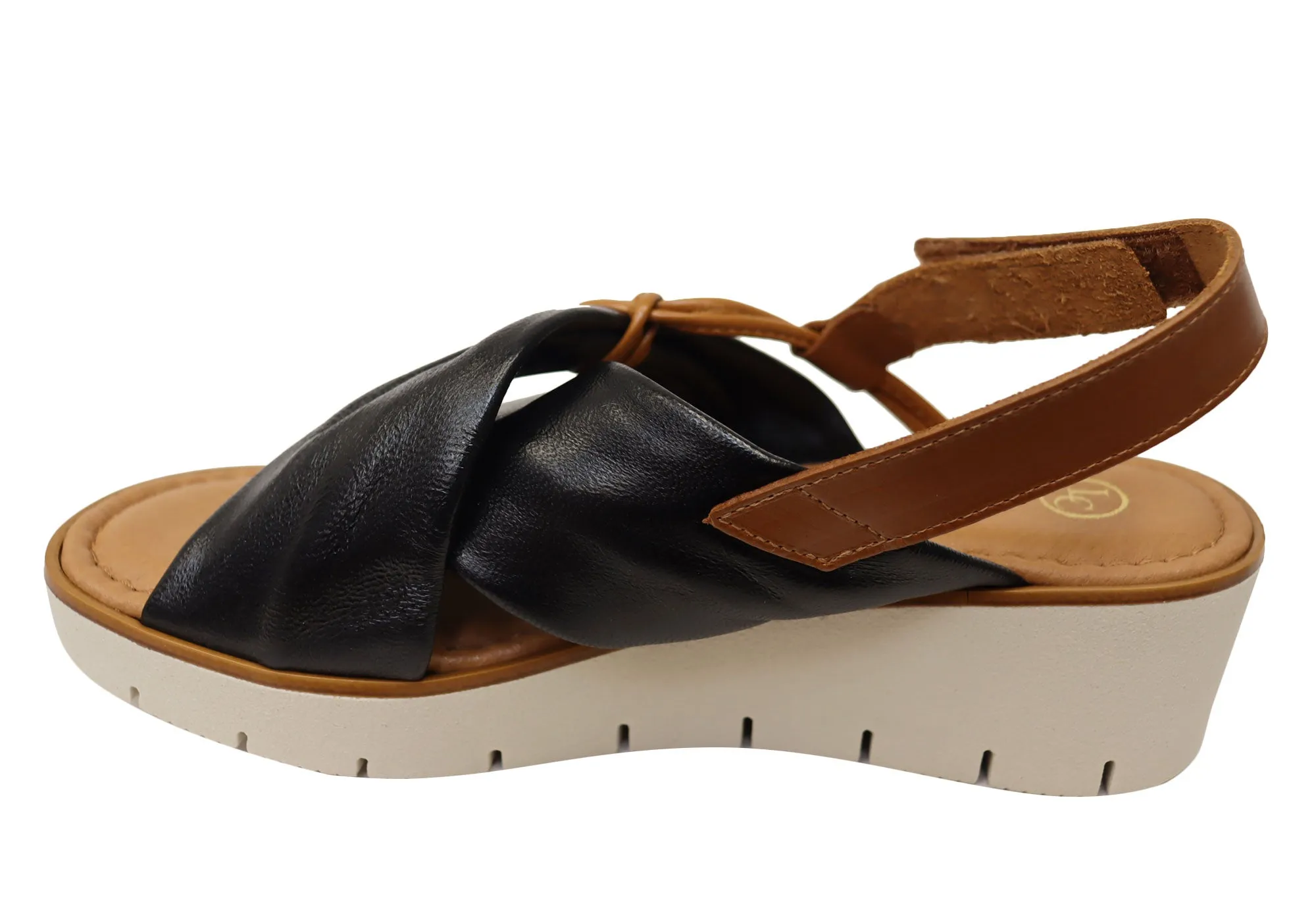 Lola Canales Kara Womens Comfortable Leather Sandals Made In Spain