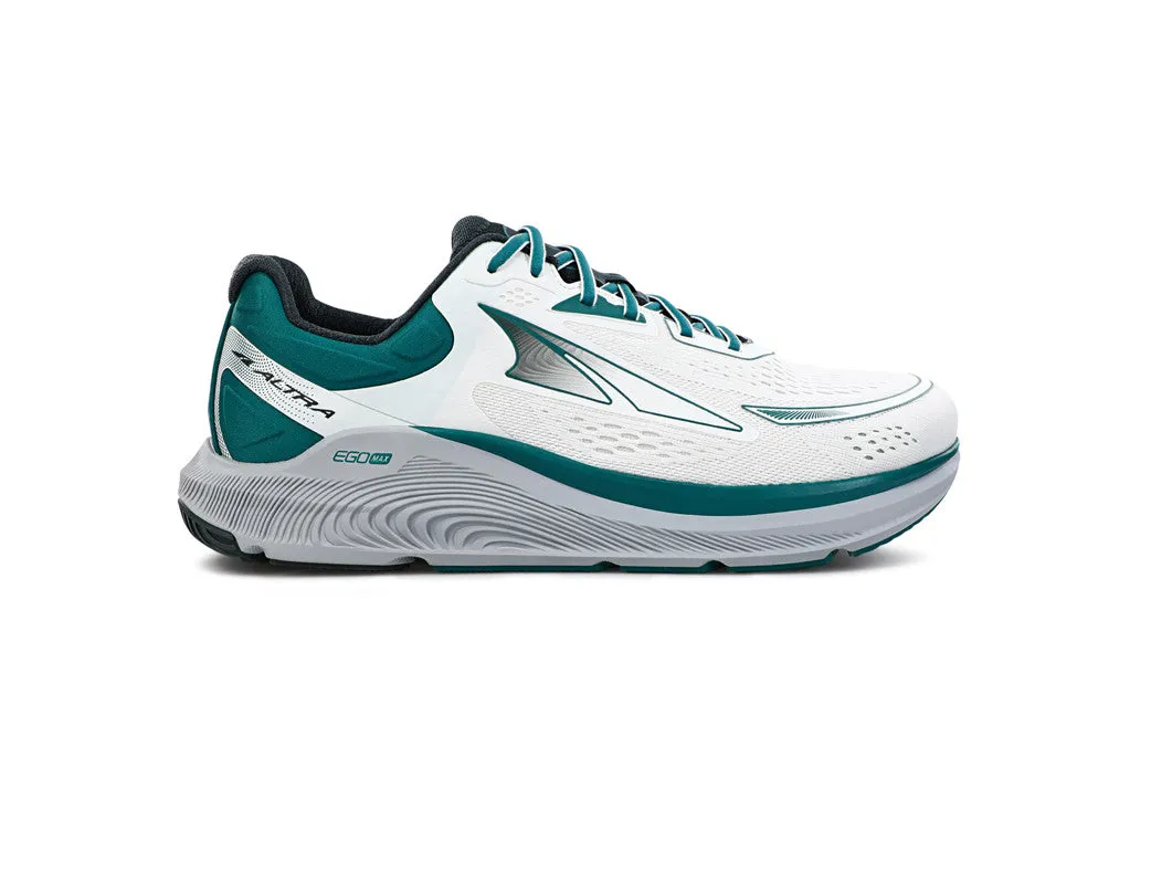 Men's Altra Paradigm 6, White/Green, 9.5 D Medium