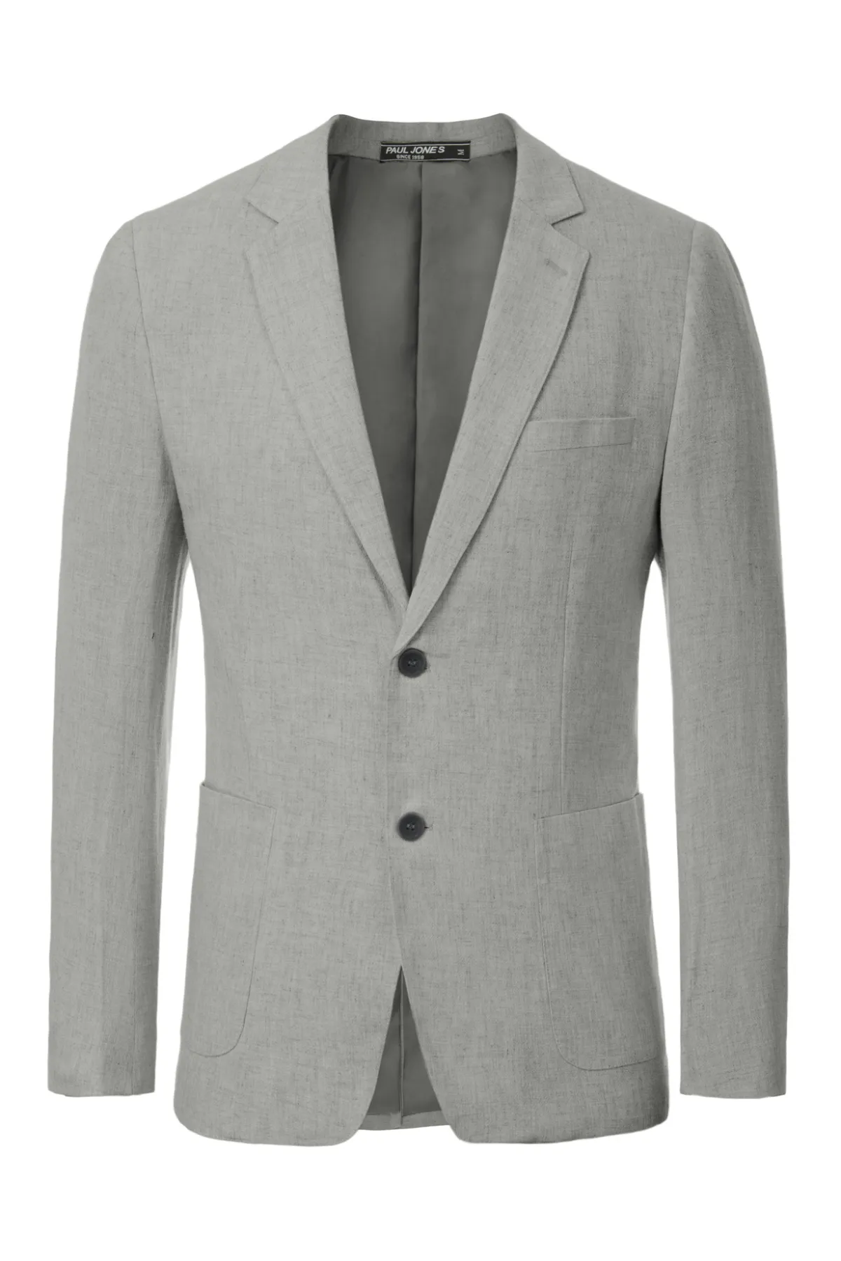 Men's Casual Slim Fit Linen Jacket Lightweight two Buttons Blazer Sport Coat