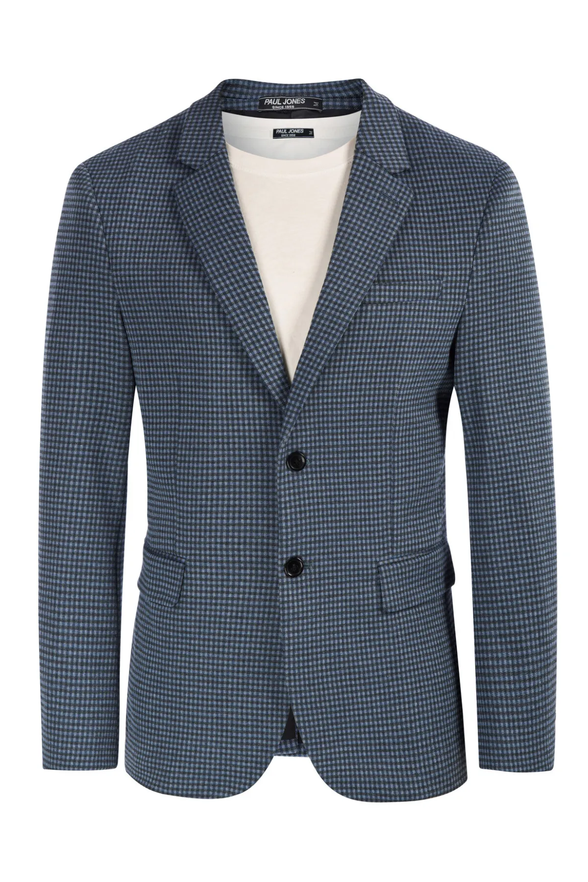 Men's Herringbone Two Buttons Blazer Jacket Lightweight Casual Knit Sport Coat