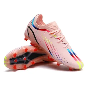 Men/Women Messi Style Low Ankle Soccer Cleats for Lawn or Artificial Grass