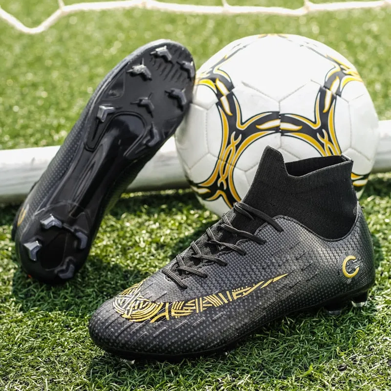 Men/Women Versatile Soccer Cleats with Ankle Protection Ideal for Artificial Grass, Softball, Baseball, and Indoor Play