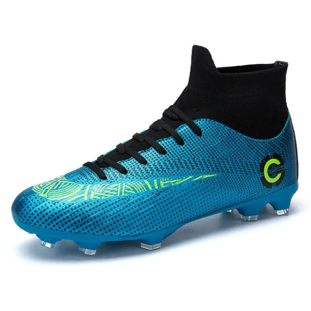 Men/Women Versatile Soccer Cleats with Ankle Protection Ideal for Artificial Grass, Softball, Baseball, and Indoor Play