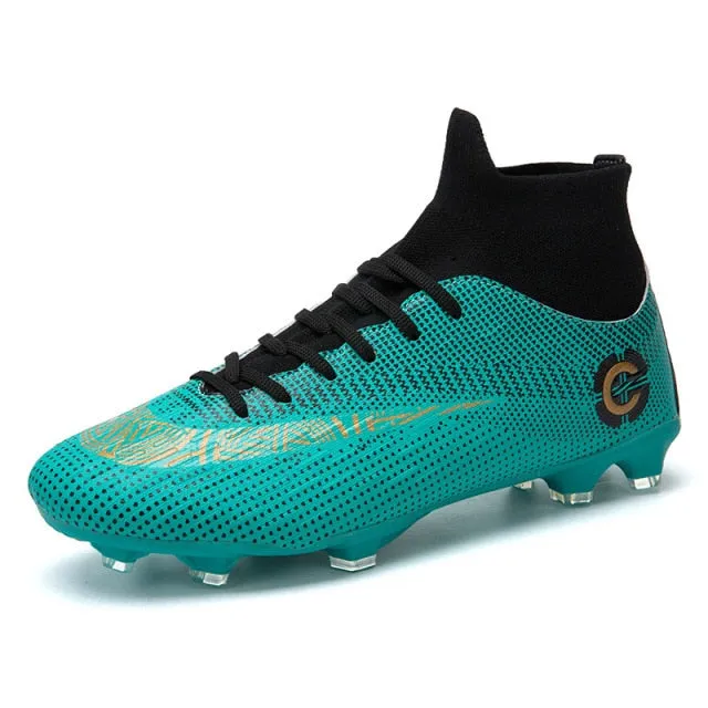 Men/Women Versatile Soccer Cleats with Ankle Protection Ideal for Artificial Grass, Softball, Baseball, and Indoor Play