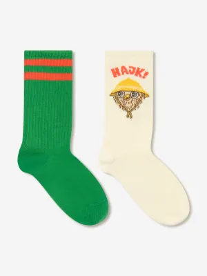 Mini Rodini Kids Hike 2 Pack Socks Set in Multicolour