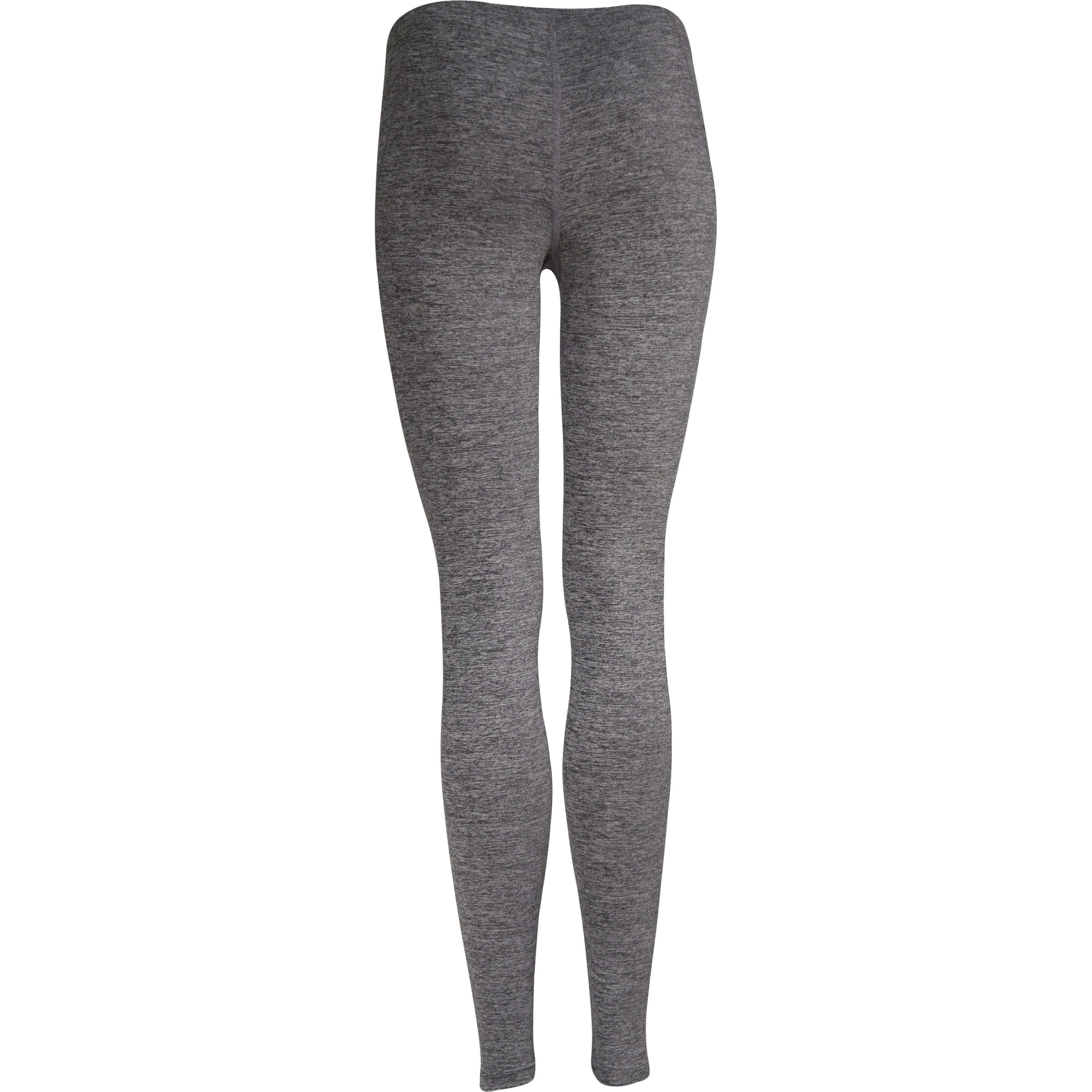 More Mile Train To Run Womens Long Running Tights - Grey