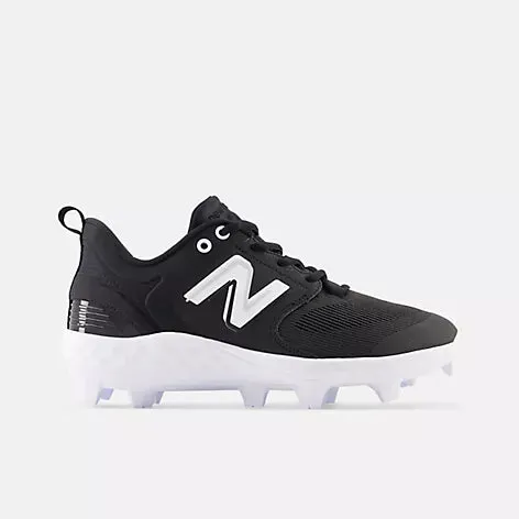 New Balance Fresh Foam 3000 v6 Molded Cleat - Black w/ White