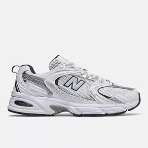 New Balance Unisex 530 Sneakers- White/ Indigo