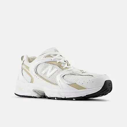 New Balance Unisex 530 Sneakers- White/Beige