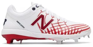 New Balance - White/Red Hero 4040v5 Metal Spikes (L4040AS5)