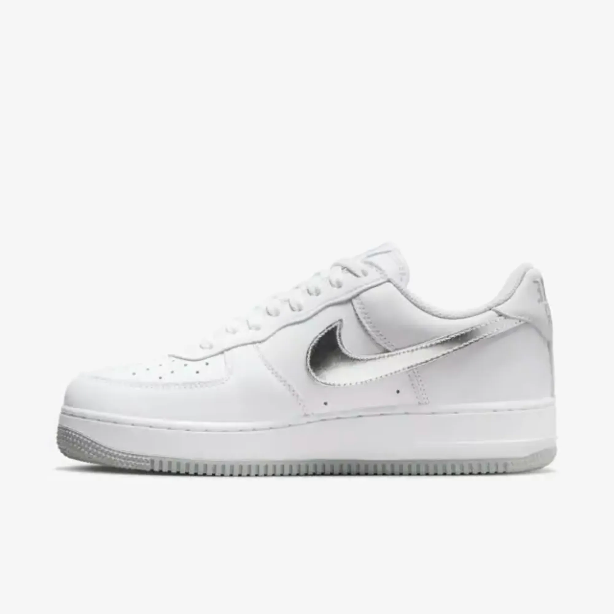 Nike Air Force 1 Low 'Color of the Month' White Metallic Silver