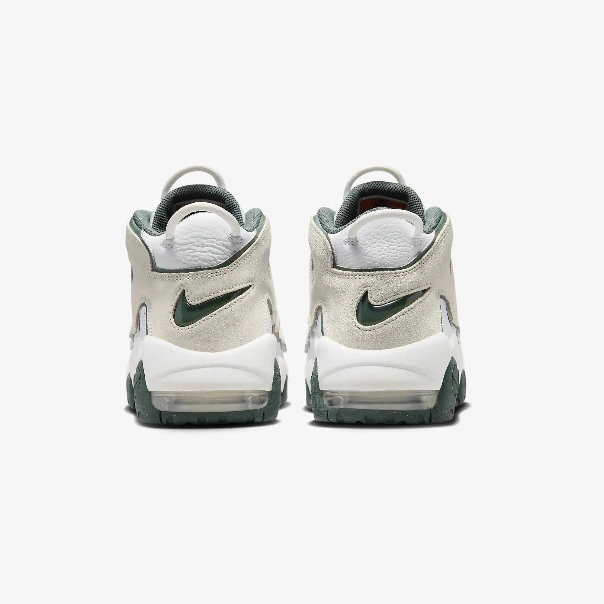 Nike | AIR MORE UPTEMPO '96 { WHITE/SEA GLASS-VINTAGE GREEN