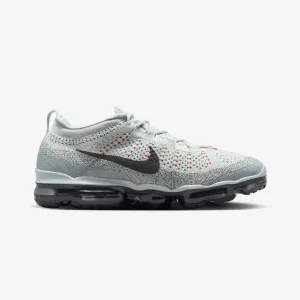 NIKE | AIR VAPORMAX 2023 FLYKNIT { LIGHT SILVER/SMOKE GREY-PICANTE RED