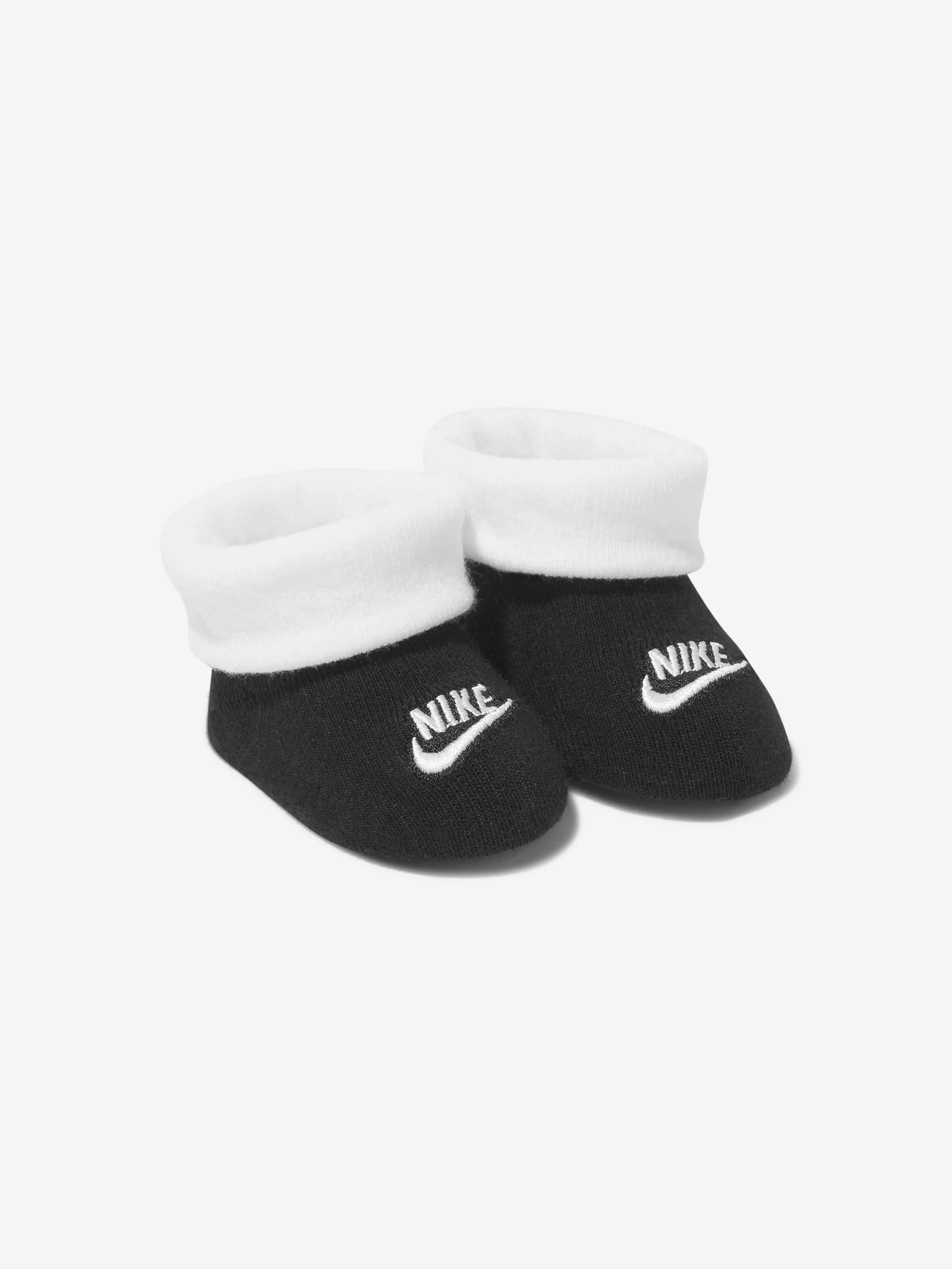 Nike Baby Boys Futura Hat And Booties Set in Black