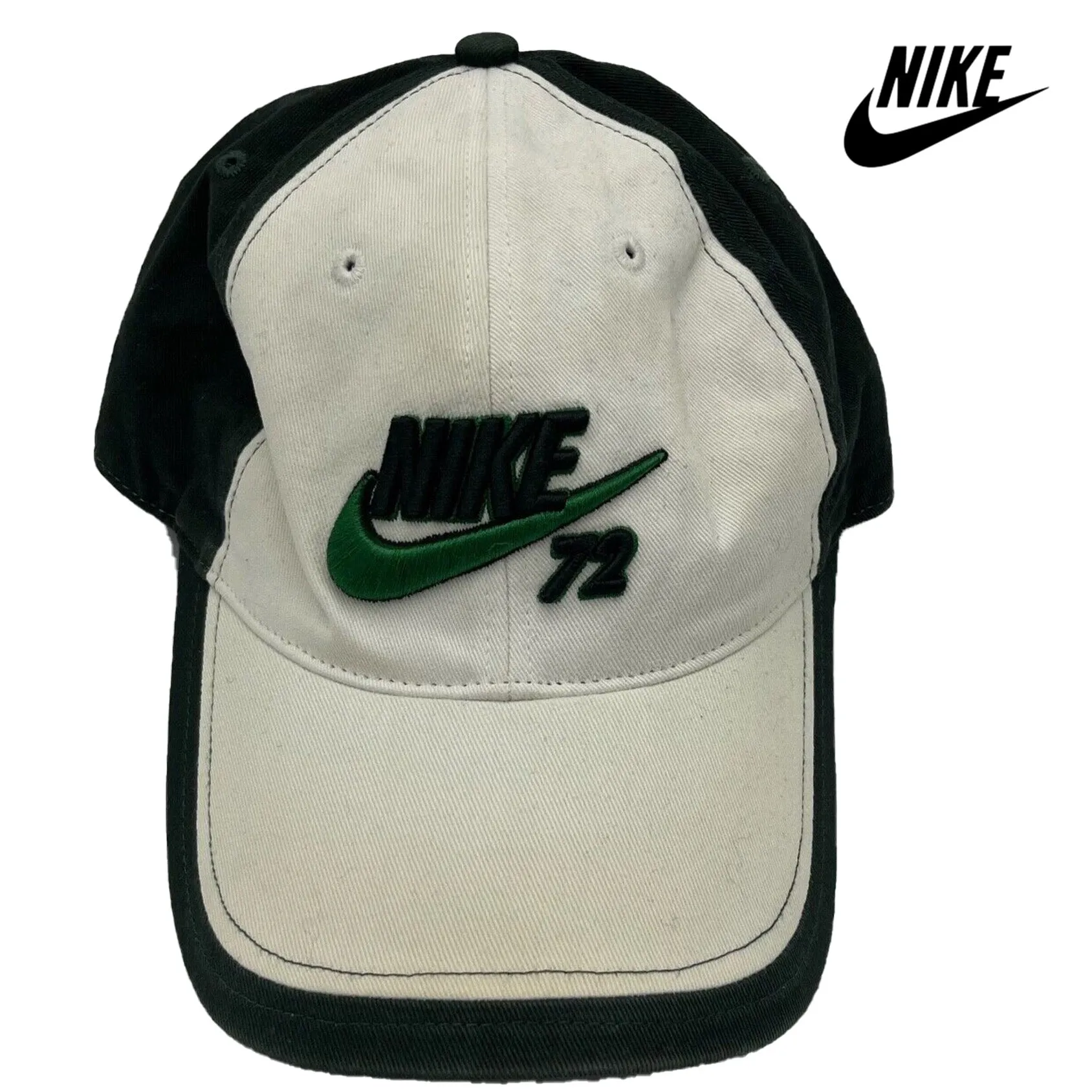 Nike White Sports / Golf Hat Adjustable Tiger Woods Just Do It Cap