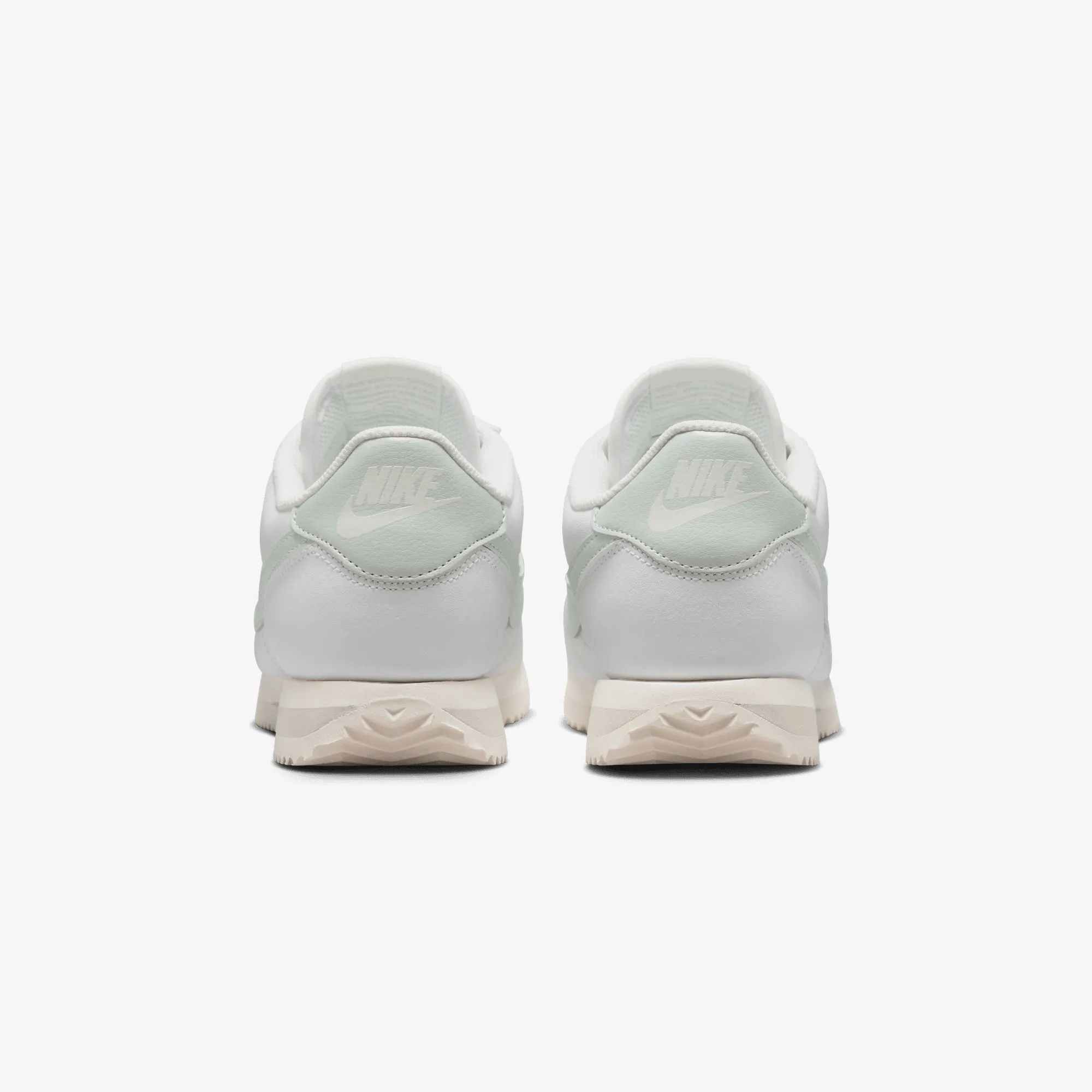 Nike | WMN'S CORTEZ LEATHER { SUMMIT WHITE/LIGHT SILVER-SAIL