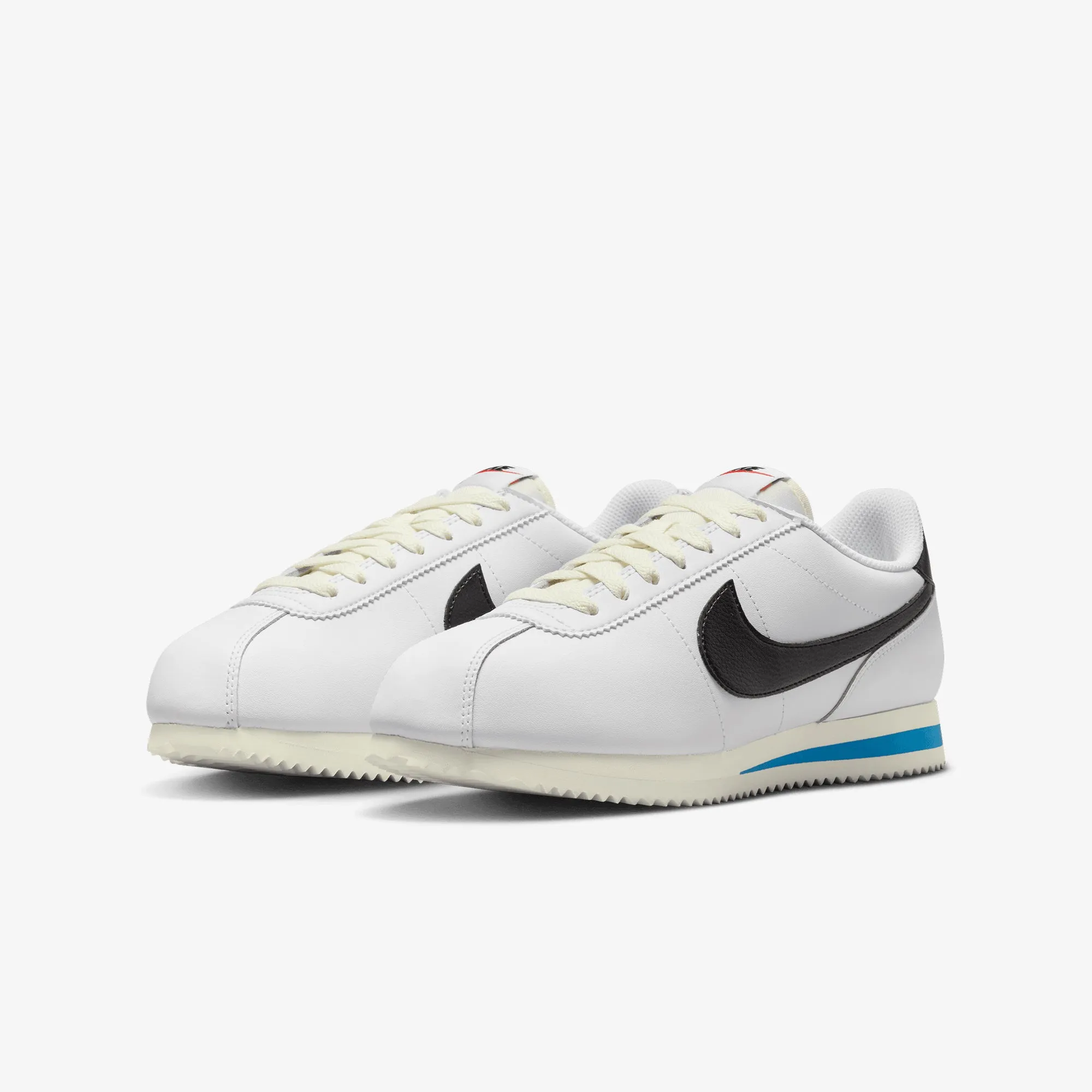 Nike | WMN'S CORTEZ  { WHITE/BLACK-LT PHOTO BLUE-SAIL