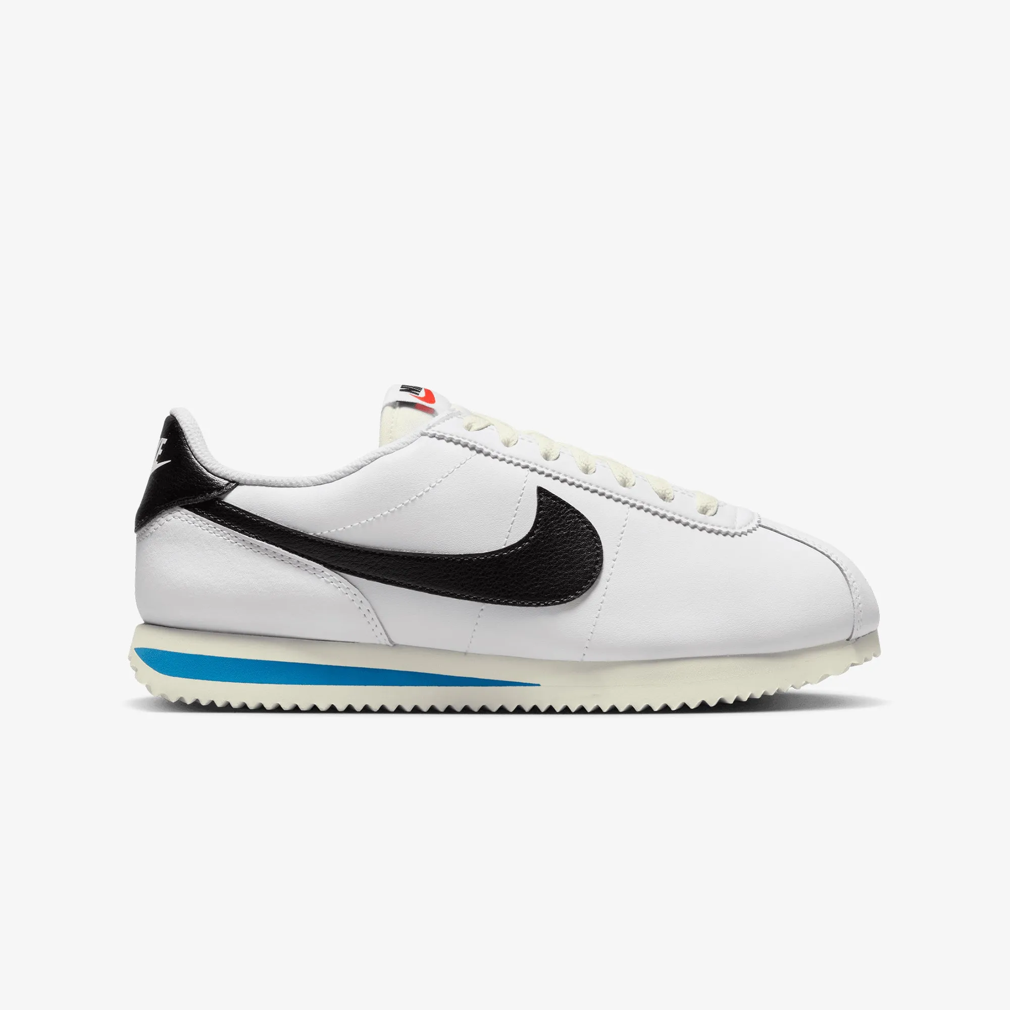 Nike | WMN'S CORTEZ  { WHITE/BLACK-LT PHOTO BLUE-SAIL