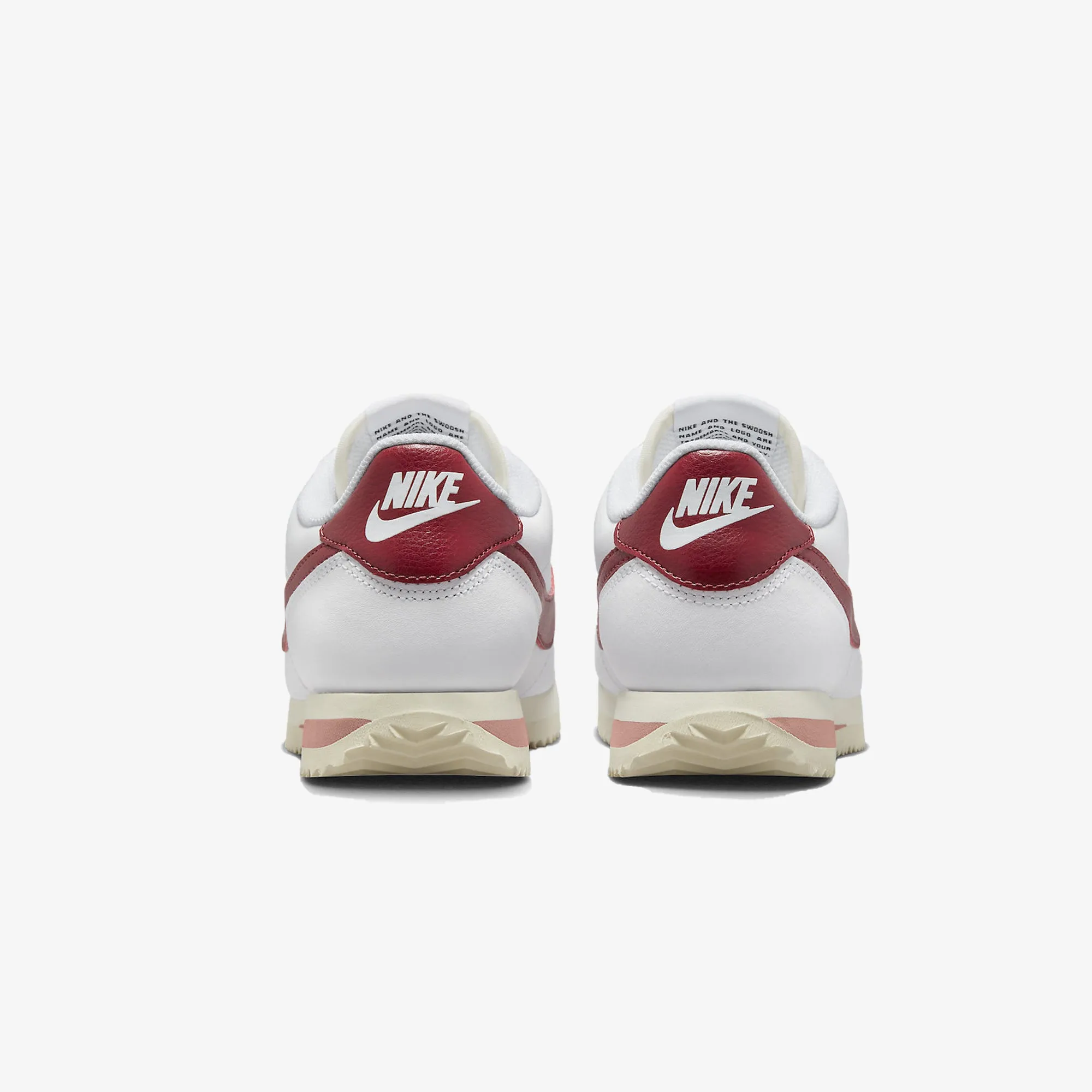 Nike | WMN'S CORTEZ  { WHITE/CEDAR-RED STARDUST-SAIL