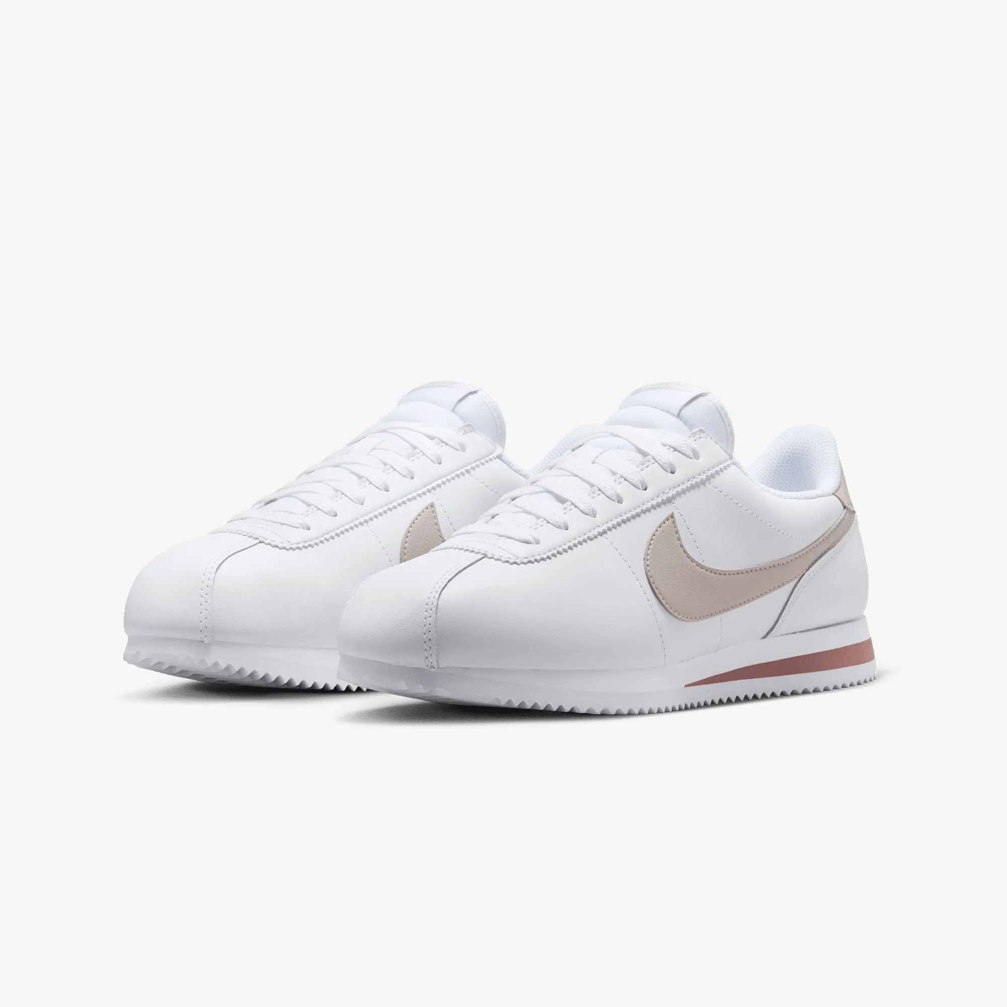 Nike | WMN'S CORTEZ  { WHITE/PLATINUM VIOLET-SMOKEY MAUVE-BLACK