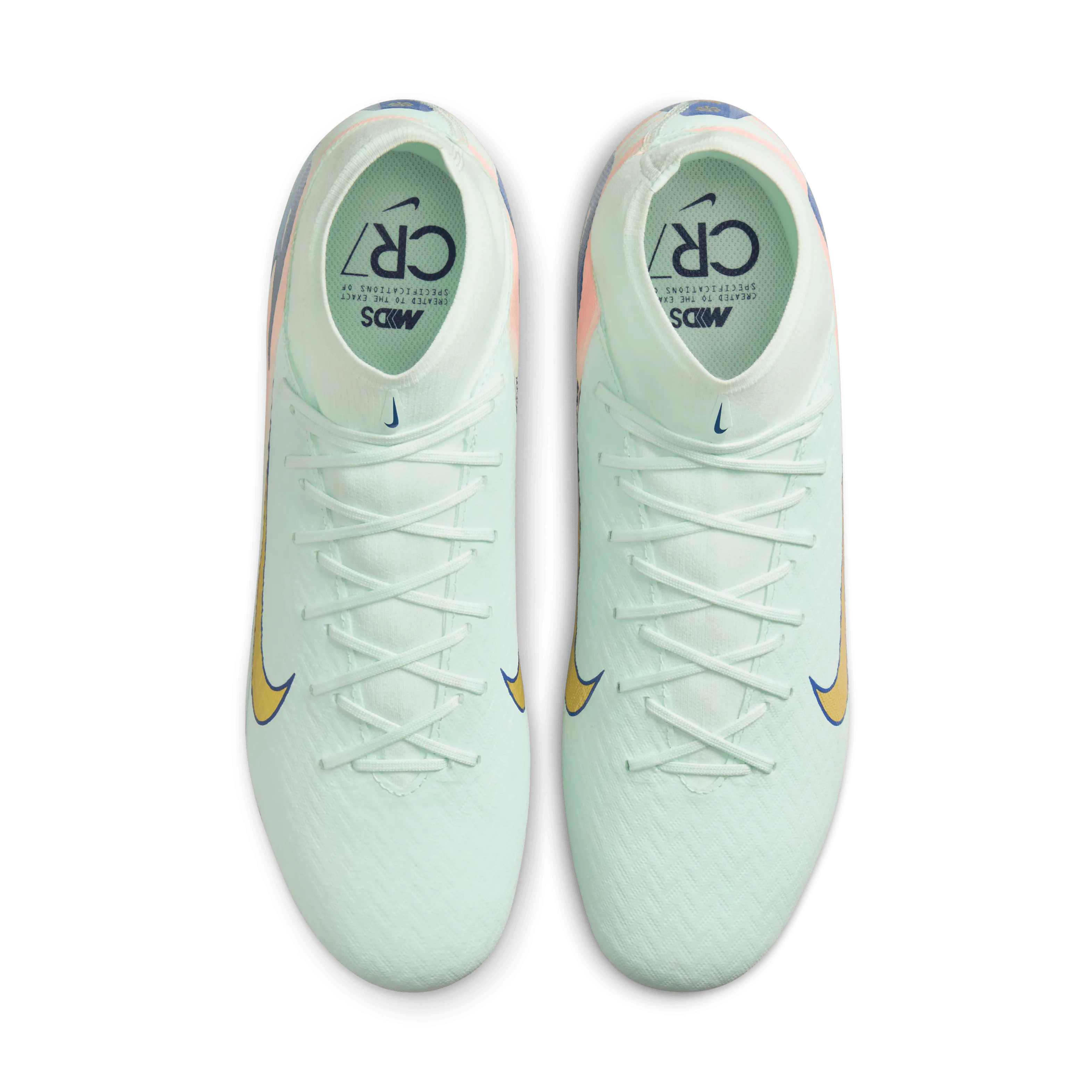 Nike Youth Superfly 10 Academy Mercurial Dream Speed MG High Top-BARELY GREEN/MTLC GOLD COIN