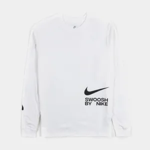 NSW Big Swoosh Mens Long Sleeve Shirt (White)