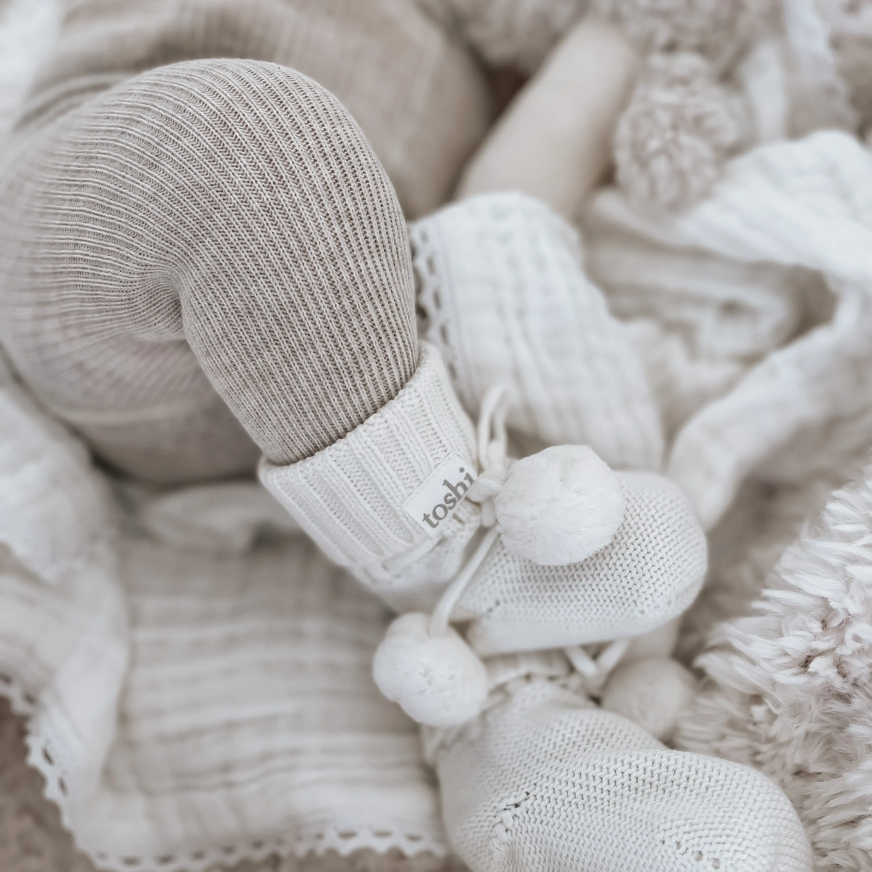 Organic Booties | Cream