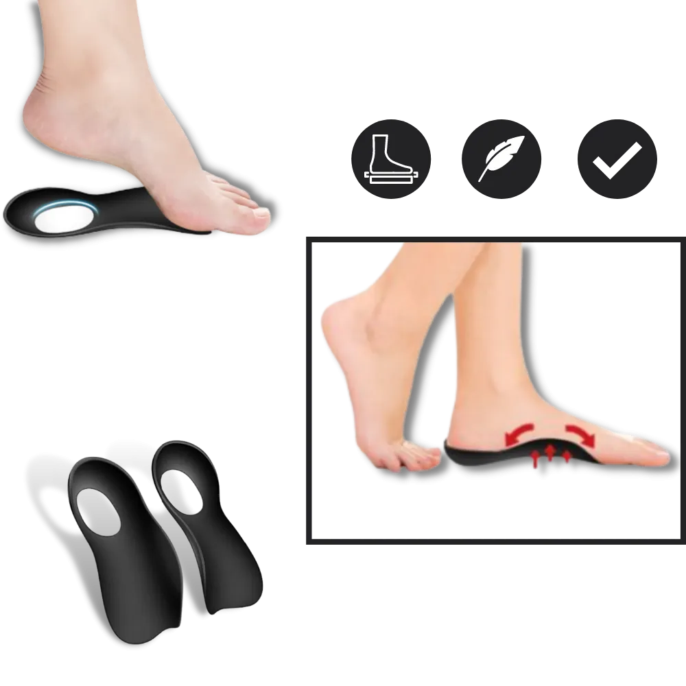 Orthopedic insoles for flat feet