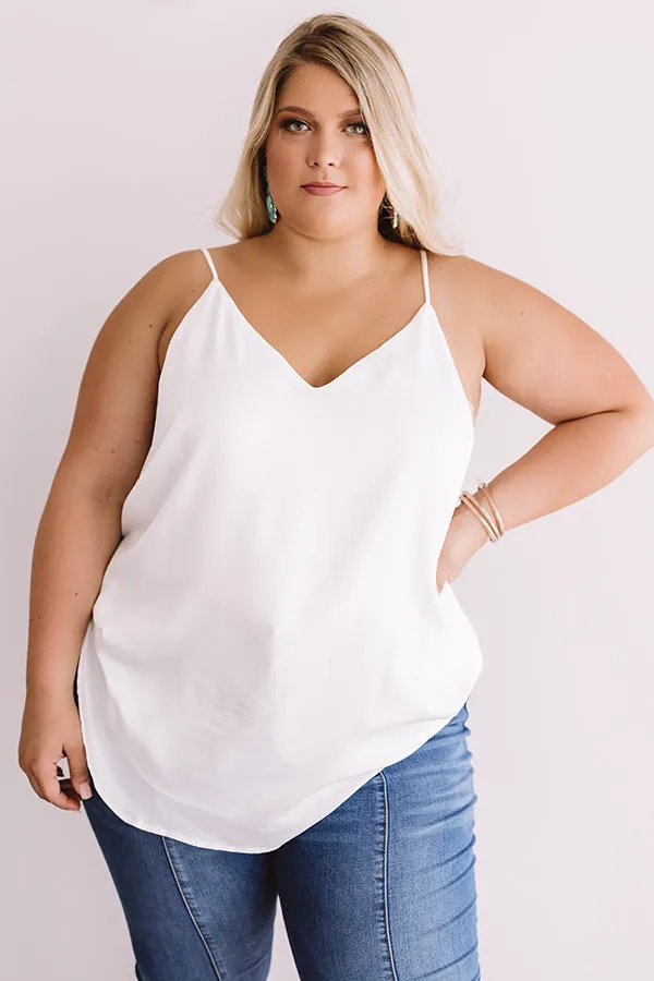 Paris Posh Shift Tank In White  Curves